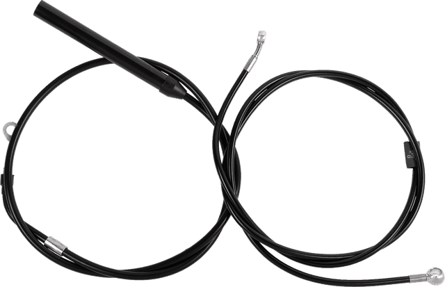 LA CHOPPERS 0662-1257 Standard Black Vinyl Handlebar Cable/Brake Line Kit - 12"-14" Ape Hangers - '21-'22 FLH — image 1 of 2