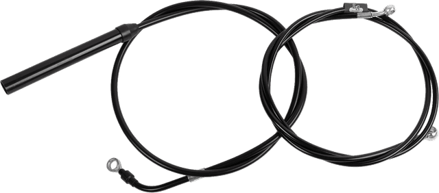 LA CHOPPERS 0662-1258 Standard Black Vinyl Handlebar Cable/Brake Line Kit - 15"-17" Ape Hangers - '21-'22 FLH — image 1 of 2