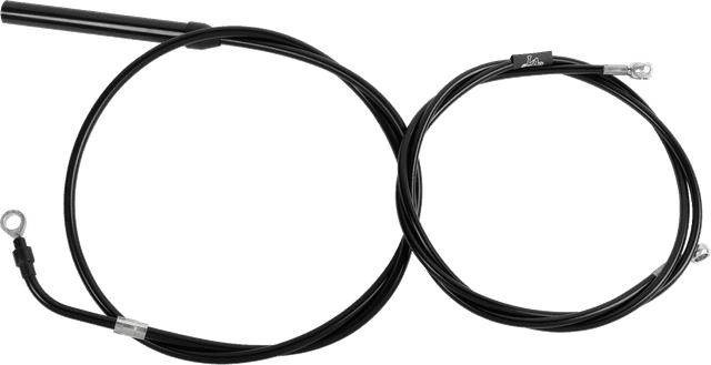 LA CHOPPERS 0662-1259 Standard Black Vinyl Handlebar Cable/Brake Line Kit - 18"-20" Ape Hangers - '21-'22 FLH — image 1 of 2