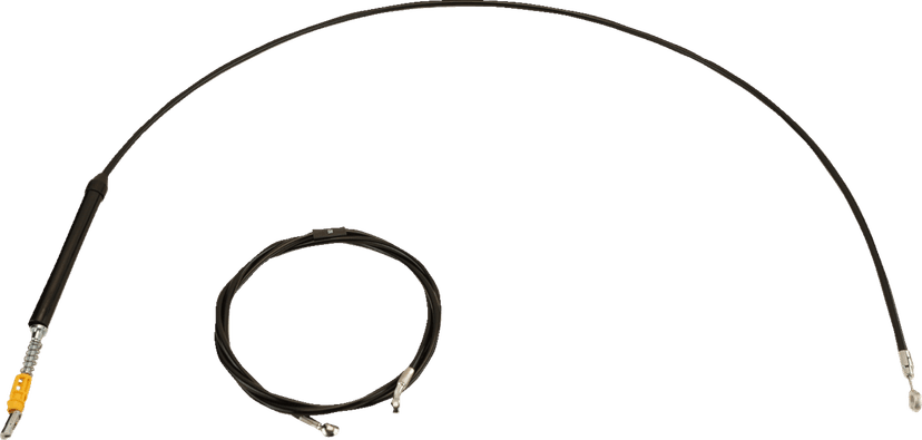 LA CHOPPERS 0662-1264 Standard Black Vinyl Handlebar Cable/Brake Line Kit - Stock Ape Hangers - '23-'25 Touring