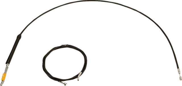 LA CHOPPERS 0662-1266 Standard Black Vinyl Handlebar Cable/Brake Line Kit - 15"-17" Ape Hangers - '23-'25 Touring