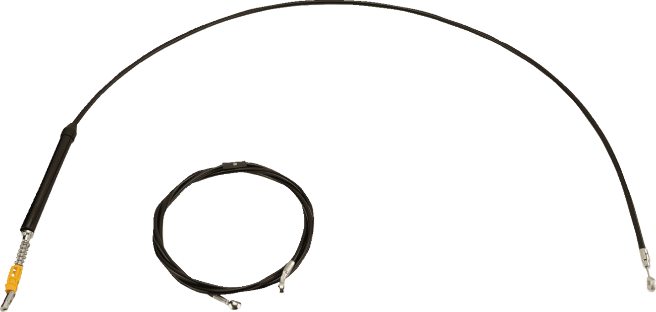 LA CHOPPERS 0662-1267 Standard Black Vinyl Handlebar Cable/Brake Line Kit - 18"-20" Ape Hangers - '23-'25 Touring