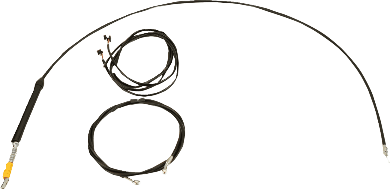 LA CHOPPERS 0662-1268 Complete Plug-and-Play Cable Kit - Upper - 12" - 14" Handlebars - '23-'25 Touring - Black
