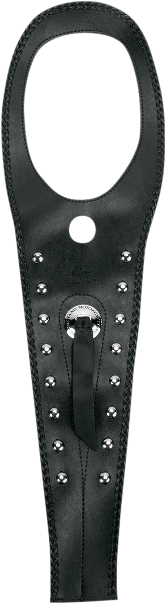 MUSTANG 0701-0211 Cruiser Tank Bib - Studs/Concho - Black - Yamaha