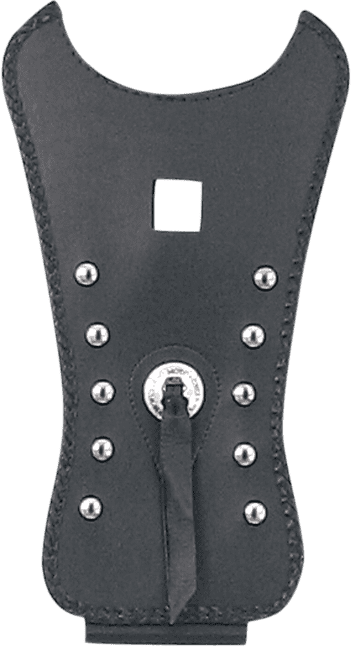 MUSTANG 0701-0215 Cruiser Tank Bib - Studs/Concho - Black - Yamaha