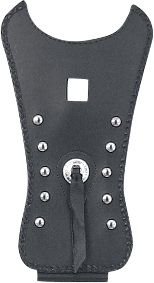 MUSTANG 0701-0215 Cruiser Tank Bib - Studs/Concho - Black - Yamaha