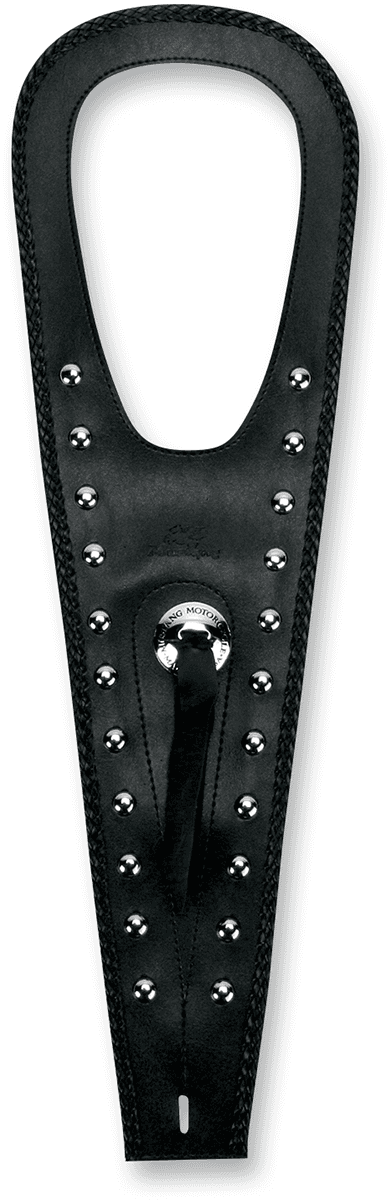 MUSTANG 0701-0219 Cruiser Tank Bib - Studs/Concho - Black - Kawasaki
