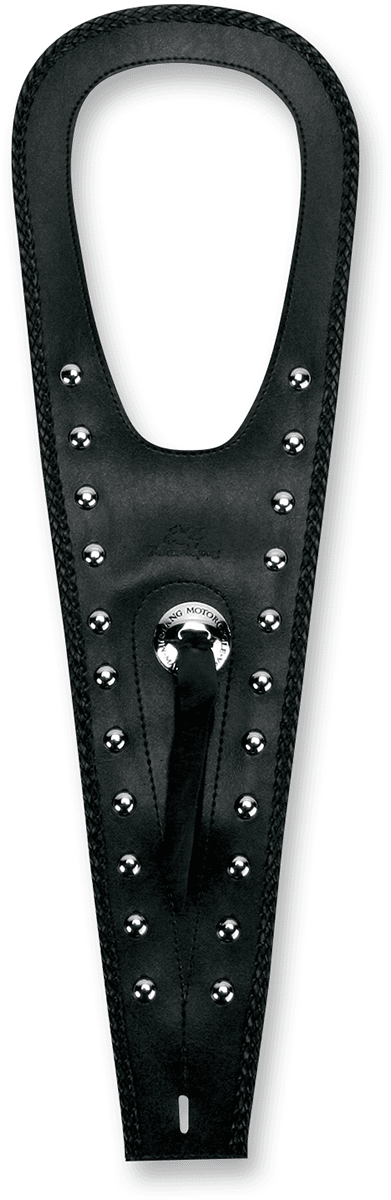 MUSTANG 0701-0219 Cruiser Tank Bib - Studs/Concho - Black - Kawasaki