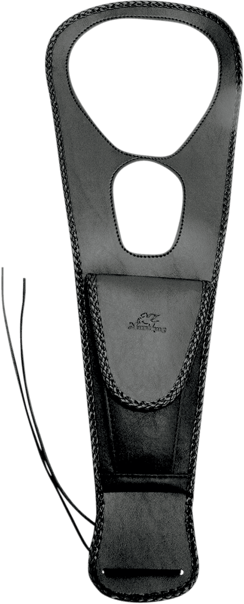 MUSTANG 0701-0496 Pouch Tank Bib - Smooth - Black - Honda