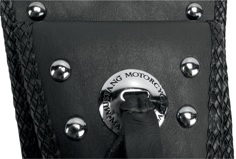 MUSTANG 0701-0497 Pouch Tank Bib - Studded - Black - Honda — image 2 of 4