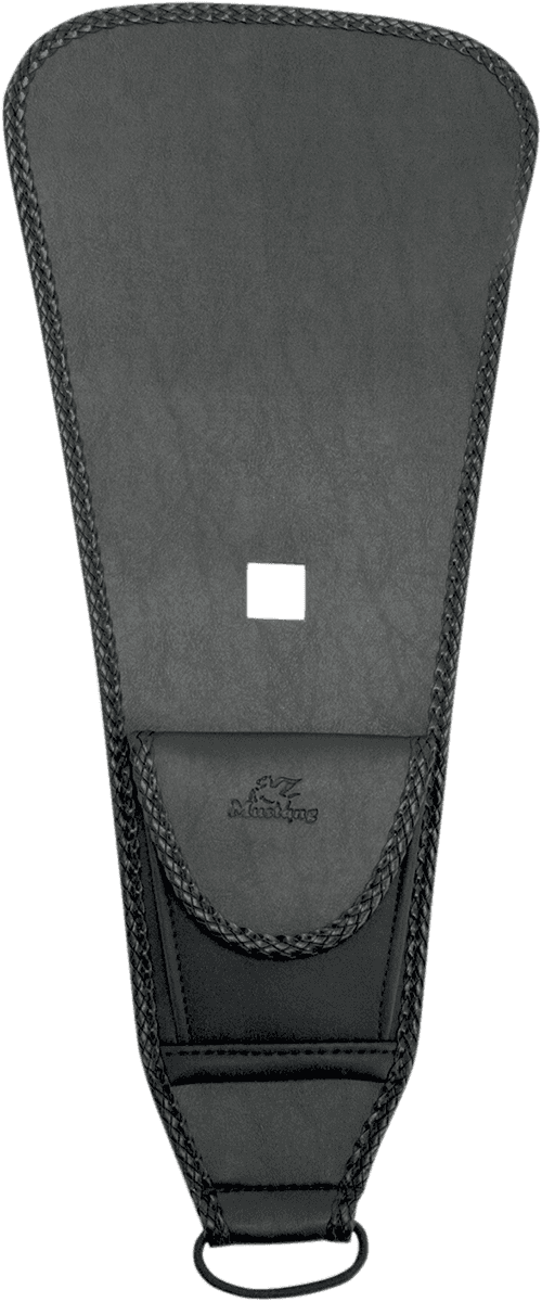 MUSTANG 0701-0500 Pouch Tank Bib - Smooth - Black - Yamaha