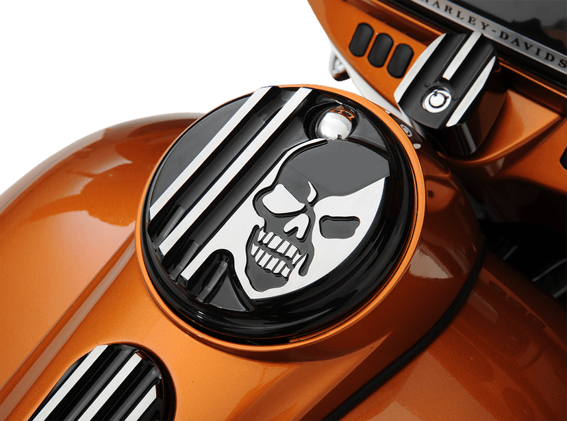 COVINGTONS 0703-0401 Fuel Door - Machine Head - Gloss Black — image 2 of 2