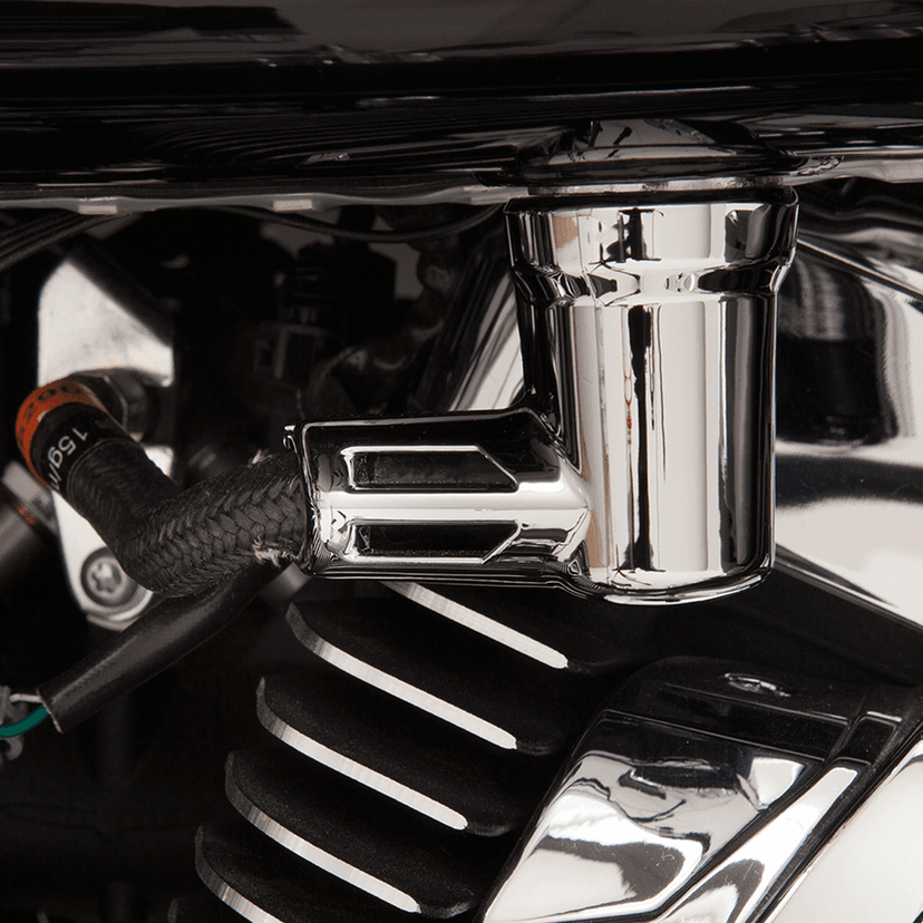 CIRO 0705-0283 Fuel Line Fitting Cover - Chrome - Twin Cam/Sportster — image 2 of 2