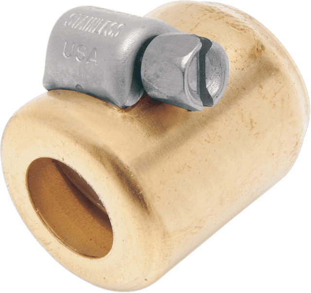 NAMZ 0706-0053 Fuel Line Hose Clamp - Brass - 1/4" - 5/16" - 6-Pack