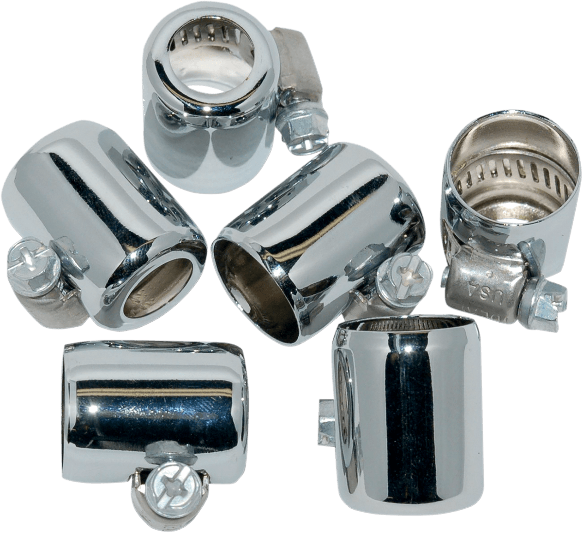 NAMZ 0706-0218 Fuel Line Hose Clamp - Chrome - 1/4" - 5/16" - 6-Pack