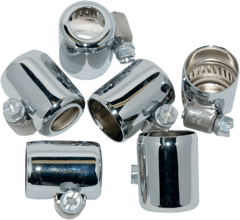 NAMZ 0706-0218 Fuel Line Hose Clamp - Chrome - 1/4" - 5/16" - 6-Pack