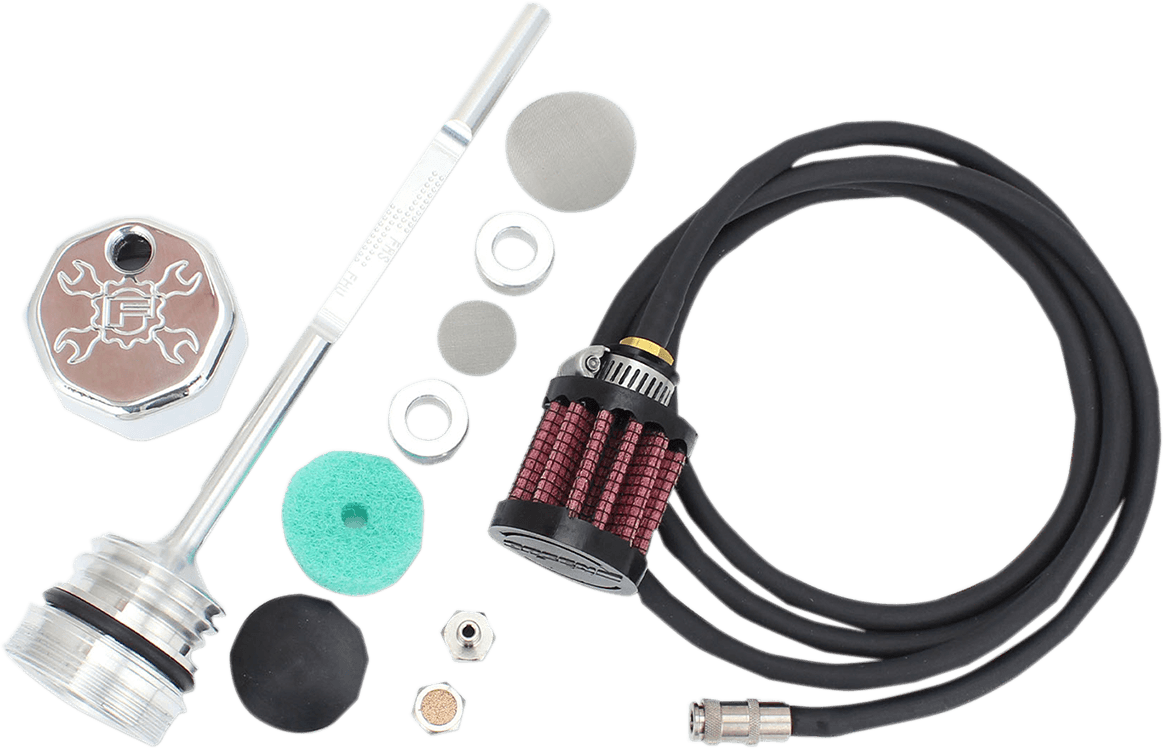 FEULING OIL PUMP CORP. 0710-0259 Vented Dipstick - Polished - M8 Touring/Trike