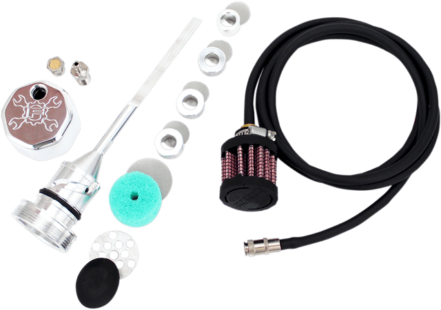 FEULING OIL PUMP CORP. 0710-0261 Vented Dipstick - Polished - M8 Softail — image 1 of 3