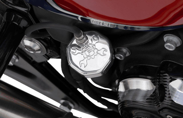 FEULING OIL PUMP CORP. 0710-0261 Vented Dipstick - Polished - M8 Softail — image 2 of 3