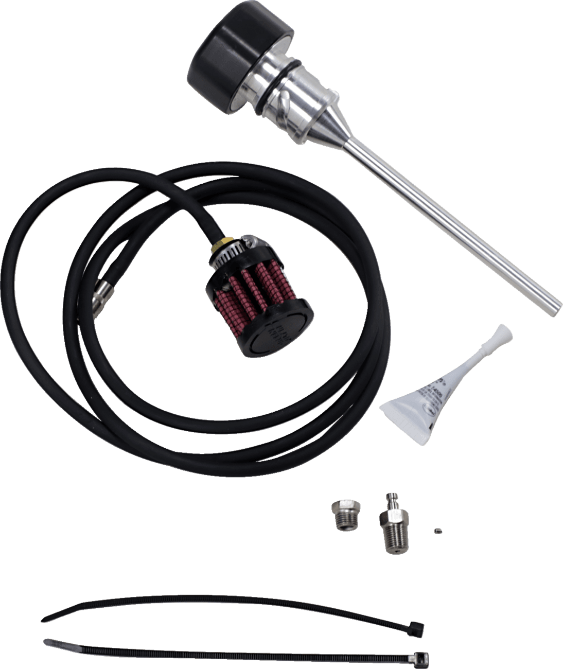 FEULING OIL PUMP CORP. 0710-0262 Vented Dipstick - Black - M8 Softail