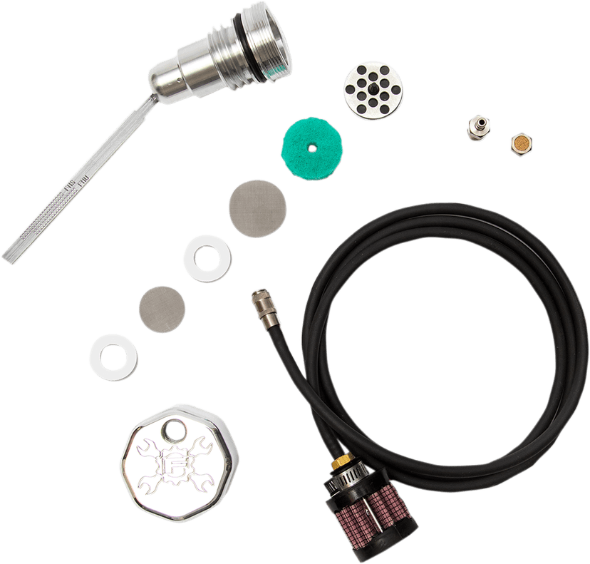 FEULING OIL PUMP CORP. 0710-0265 Vented Dipstick - Polished - '07-'16 Touring/Trike — image 1 of 3