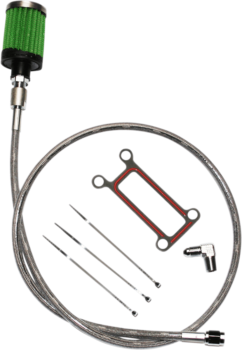 FEULING OIL PUMP CORP. 0710-0272 Oil Tank Breather Kit - Stainless - 99'-01' Touring