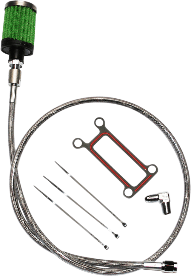 FEULING OIL PUMP CORP. 0710-0272 Oil Tank Breather Kit - Stainless - 99'-01' Touring
