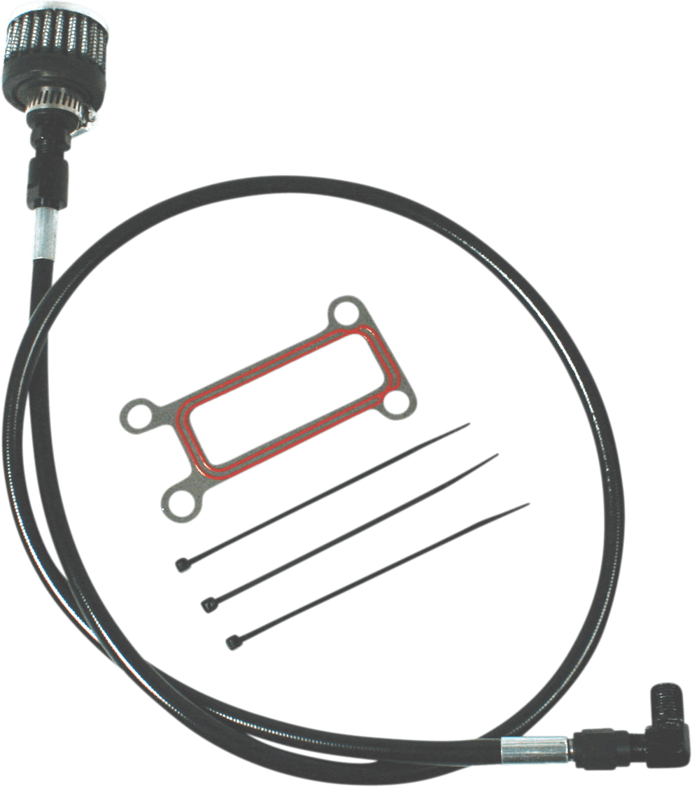 FEULING OIL PUMP CORP. 0710-0273 Oil Tank Breather Kit - Black - 99'-01' Touring