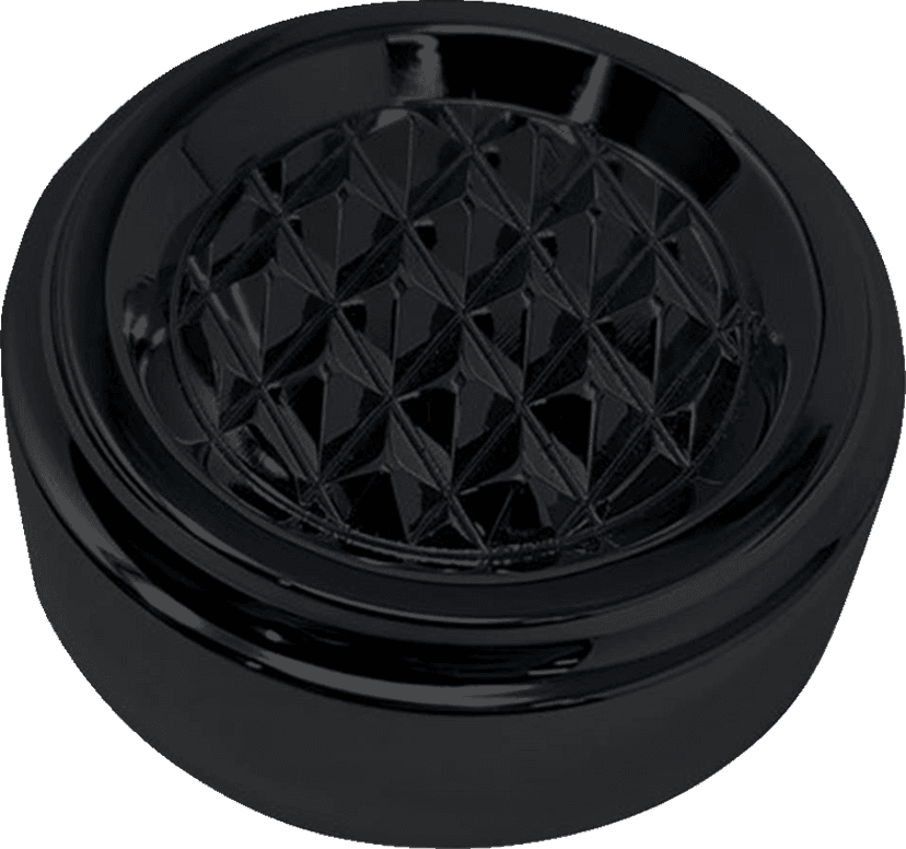 COVINGTONS 0710-0278 Dipstick Cover - Diamondback - Black - Touring/Trike