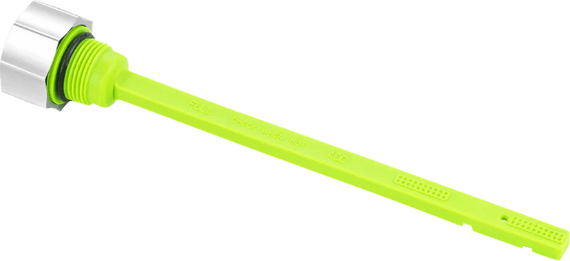 FIGURATI DESIGNS 0710-0315 Performance Magnetic Oil Dipstick - Curved - Silver - Indian — image 2 of 3