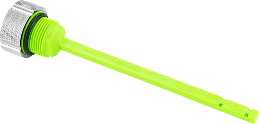 FIGURATI DESIGNS 0710-0317 Magnetic Oil Dipstick - Knurled - Silver - Indian — image 2 of 3