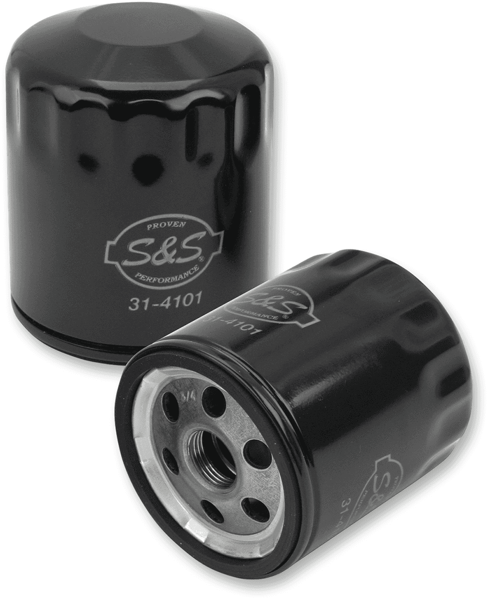 S&S CYCLE 0712-0538 Oil Filter - Black
