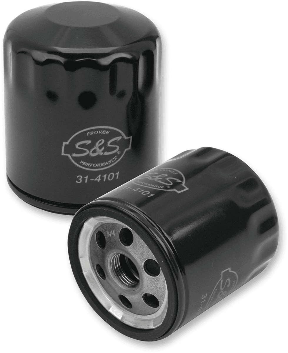S&S CYCLE 0712-0538 Oil Filter - Black