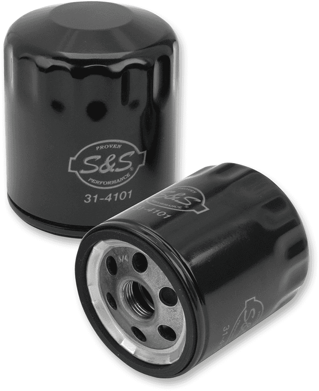 S&S CYCLE 0712-0538 Oil Filter - Black