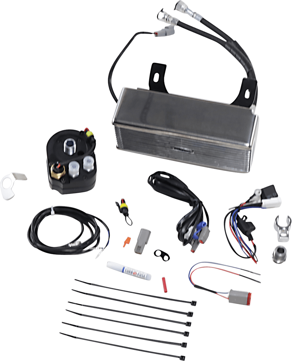 ULTRACOOL 0713-0146 Oil Cooler Kit - Chrome - Touring