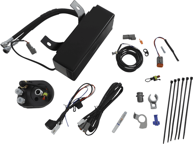 ULTRACOOL 0713-0147 Oil Cooler Kit - Gloss Black - Touring — image 1 of 2