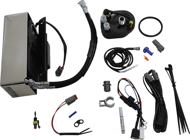 ULTRACOOL 0713-0149 Oil Cooler Kit - Chrome - Touring — image 1 of 2
