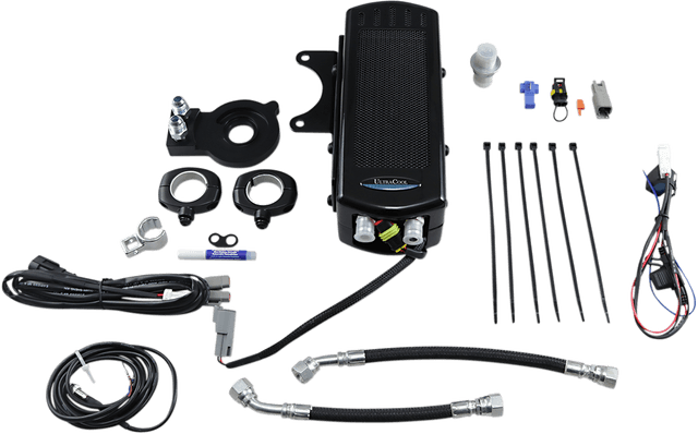 ULTRACOOL 0713-0166 Side Mount Oil Cooler Kit - Gloss Black - Sportster — image 1 of 2