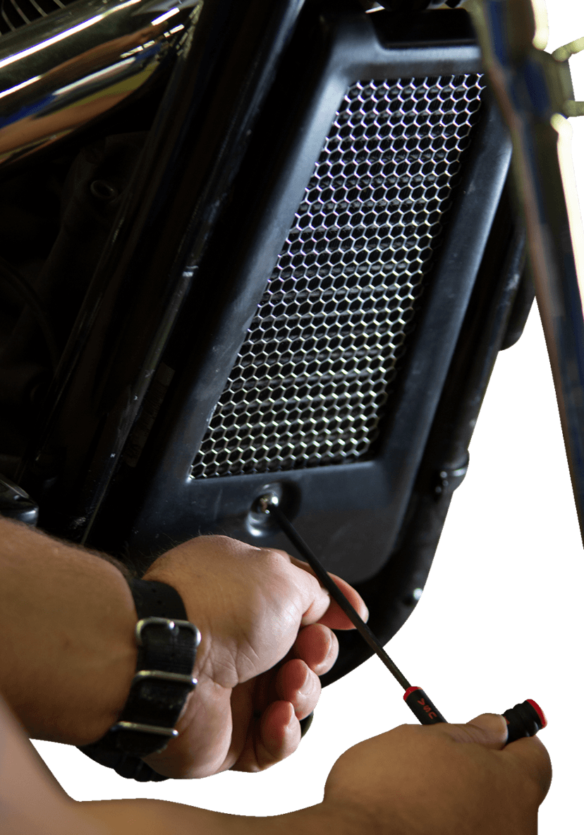 KLOCK WERKS 0713-0257 Oil Cooler Guard - Black - M8 Softail — image 2 of 2