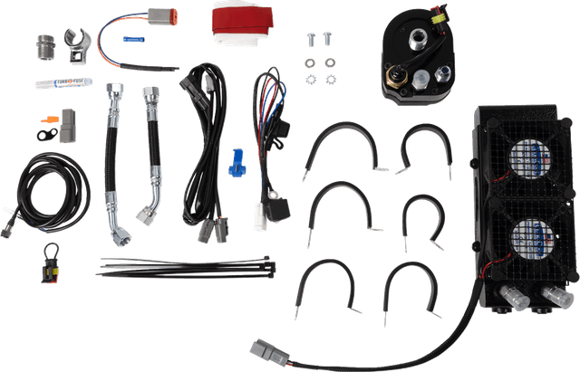 ULTRACOOL 0713-0267 Oil Cooler Kit - Naked Black - Touring/Trike — image 1 of 2