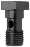 GOODRIDGE 775-44BK Banjo Bolt - 7/16-24 - Single - Black
