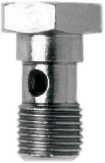 GOODRIDGE 77544CH Banjo Bolt - 7/16-24 - Single - Chrome