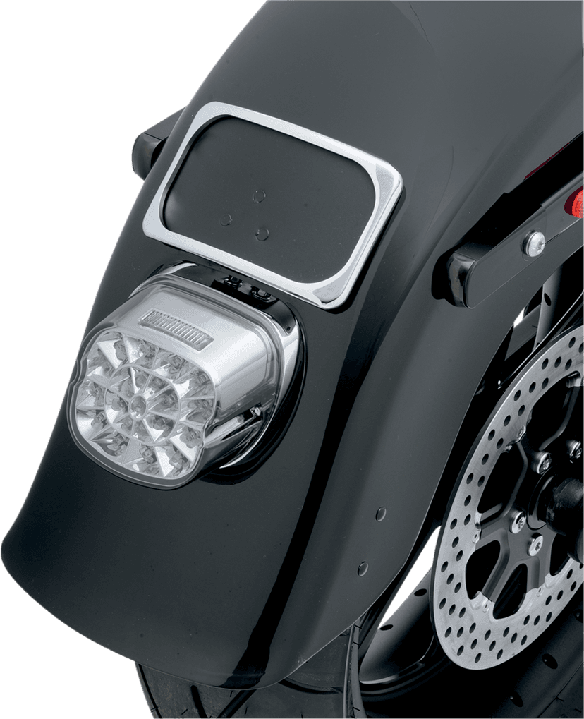 DRAG SPECIALTIES 7807-0114 License Plate Mount - 3 Hole - Chrome — image 5 of 5