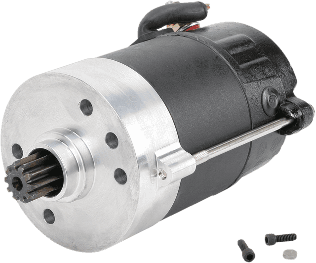 DRAG SPECIALTIES 80-1007 Starter - Black - '67-'80 Big Twin
