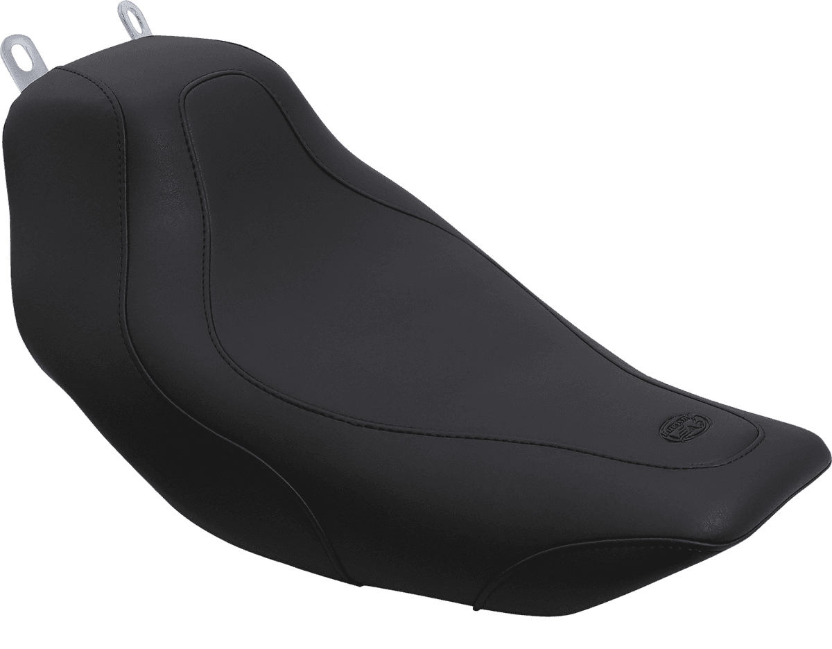 MUSTANG 0801-0435 Tripper™ Solo Seat - without Backrest - Stitched - Black - FLH/FLT '97-'07