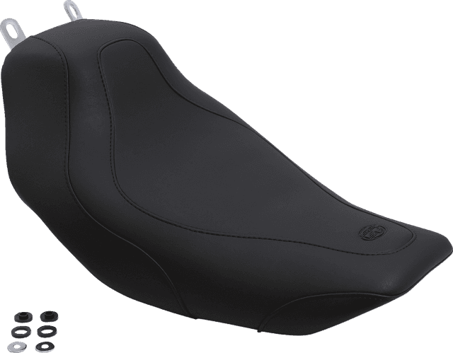 MUSTANG 0801-0435 Tripper™ Solo Seat - without Backrest - Stitched - Black - FLH/FLT '97-'07 — image 3 of 6