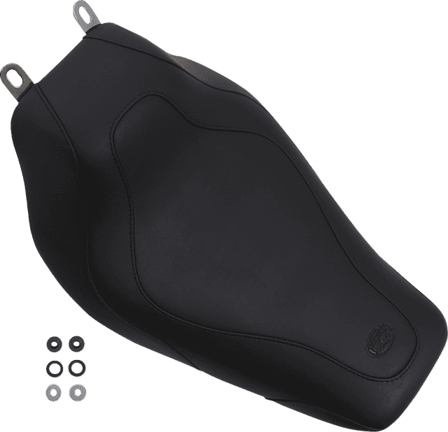 MUSTANG 0801-0435 Tripper™ Solo Seat - without Backrest - Stitched - Black - FLH/FLT '97-'07 — image 5 of 6