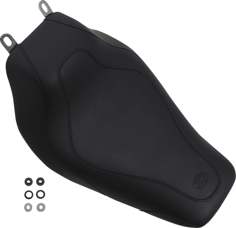 MUSTANG 0801-0435 Tripper™ Solo Seat - without Backrest - Stitched - Black - FLH/FLT '97-'07 — image 5 of 6