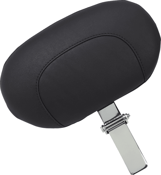 MUSTANG 0801-0464 Wide Solo Seat - With Backrest - Black - Studded w/ Concho - FLH/FLT '08-'25 — image 4 of 6