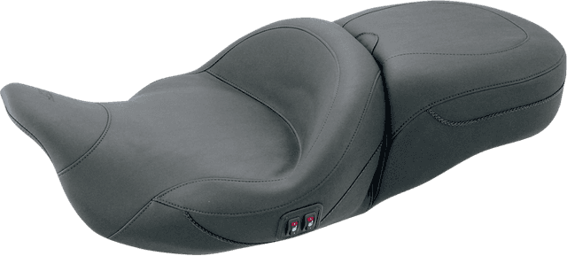 MUSTANG 0801-0601 Heated Touring Seat - Plain - FL '08-'25 — image 1 of 2